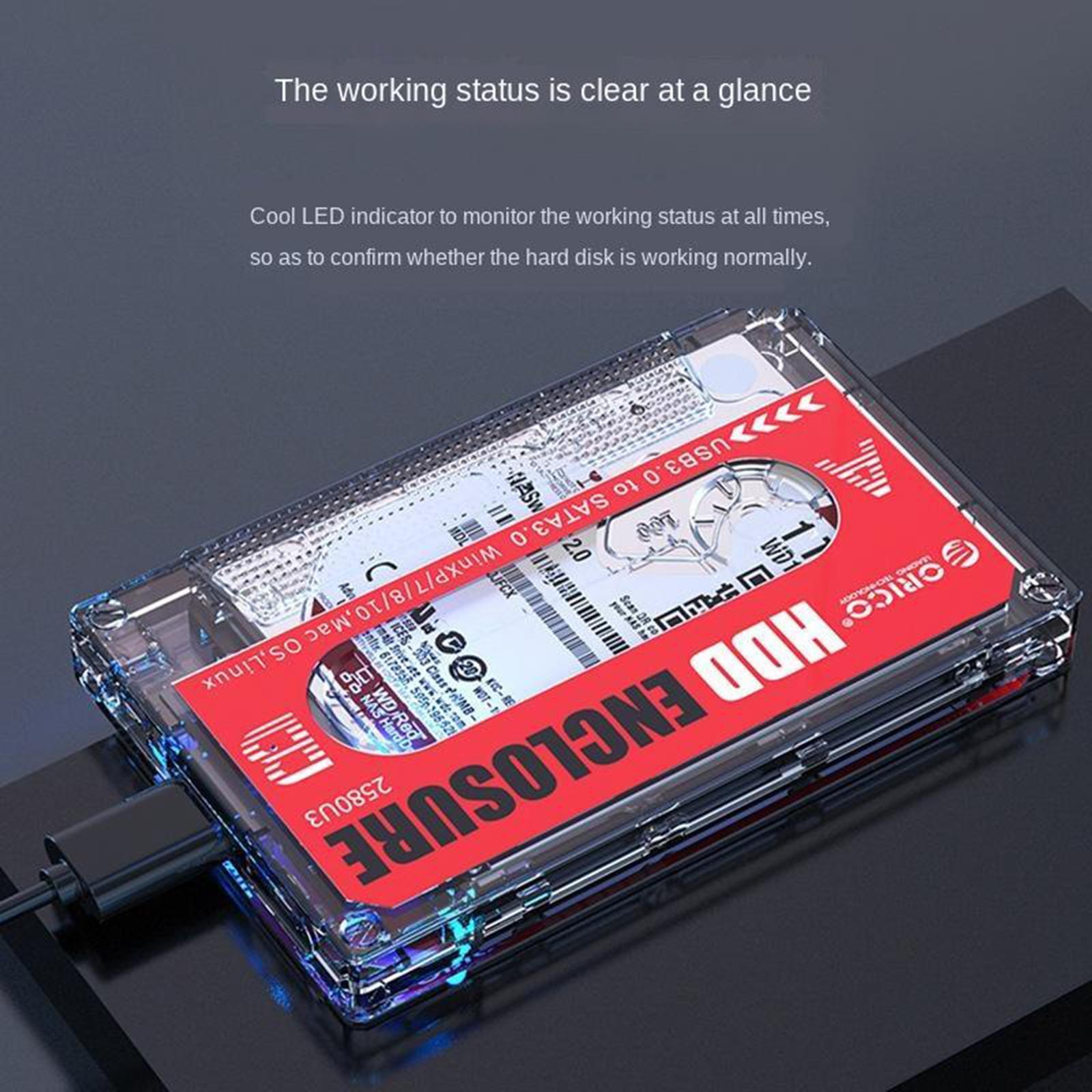 Case USB 3.0 HDD Enclosure for 2.5'' /3.5" UASP SSD HDD