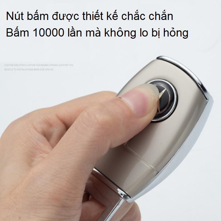 Đầu khóa chốt cắm móc đai dây an toàn ô tô cao cấp HC-888 - Hợp kim inox cao cấp