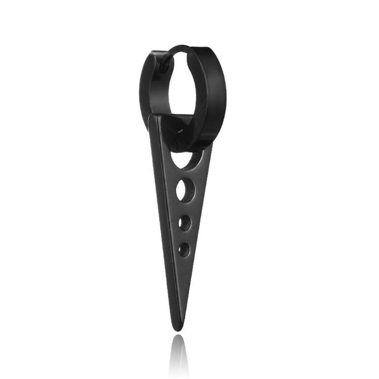 Khuyên Tai Nam Hàn Quốc Tròn Nhọn Tam Giác Cá Tính Kẹp/Sỏ Lỗ