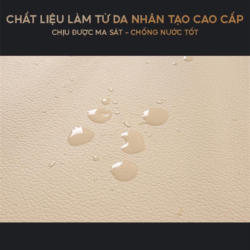 Túi Treo Đồ Sau Lưng Ghế Xe Ô Tô Đa Năng Kết Hợp Bàn Ăn Xếp Gọn Tiện Lợi Chất Liệu Da Pu Cao Cấp Sang Trọng QC-046