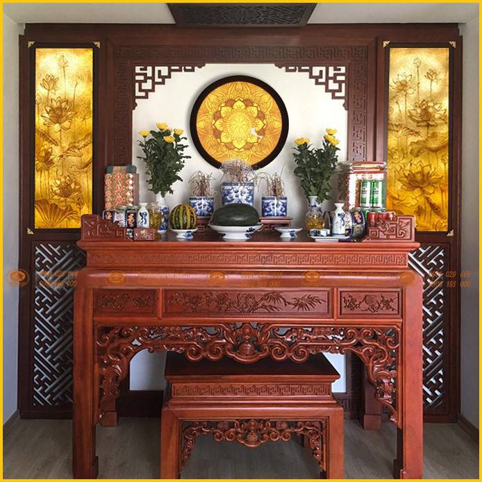 Bàn thờ gỗ hương BT89H