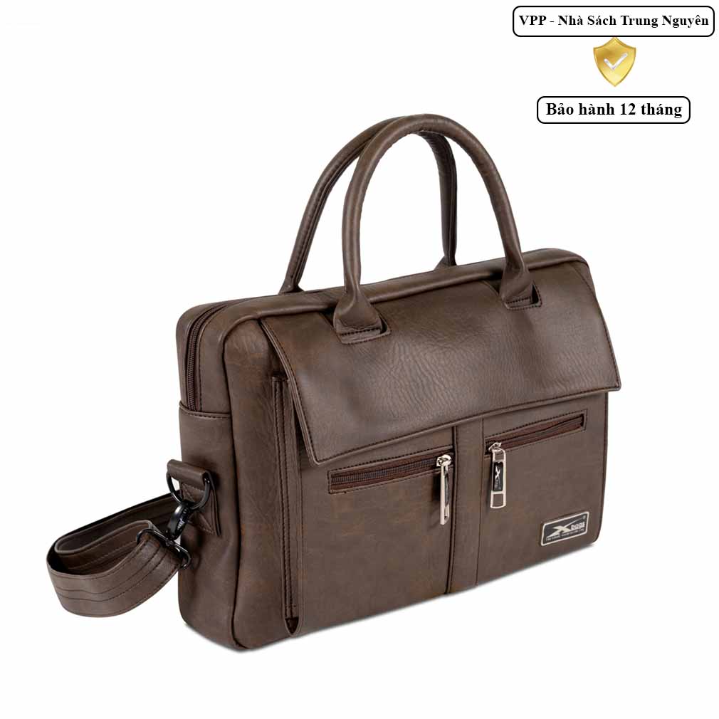 Cặp công sở da Xbags XB 4301 chống nước – Túi laptop 15.6 inch, cặp văn phòng nam cao cấp đa năng!