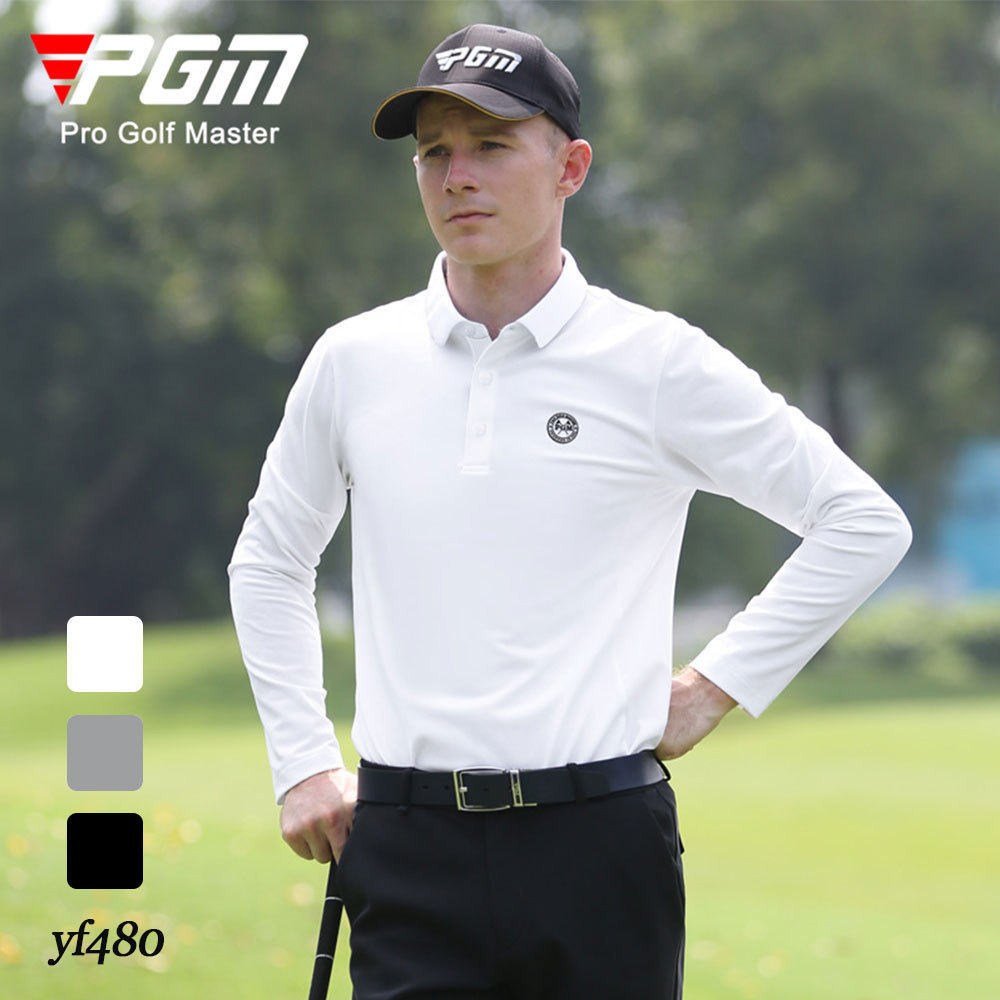 Áo dài tay golf nam cổ bẻ PGM-YF480 - Trang phục đồ golf nam giữ nhiệt vào mùa thu đông