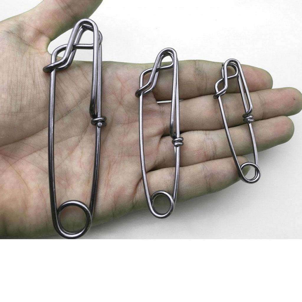 Set 10 Kẹp Dây Câu Cá Bằng Thép Không Gỉ - Tùy Chọn Kích Thước