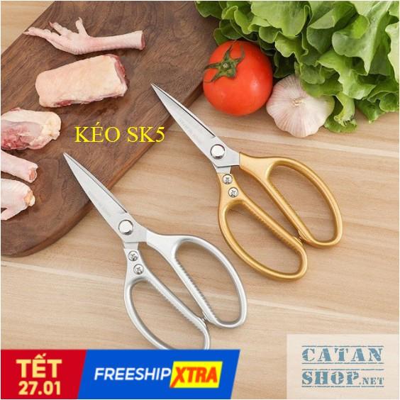 Kéo cắt gà sk5, kéo làm bếp đa năng nội địa nhật siêu sắc, cắt gà cắt vịt và thịt các loại GD424-KeoSK5