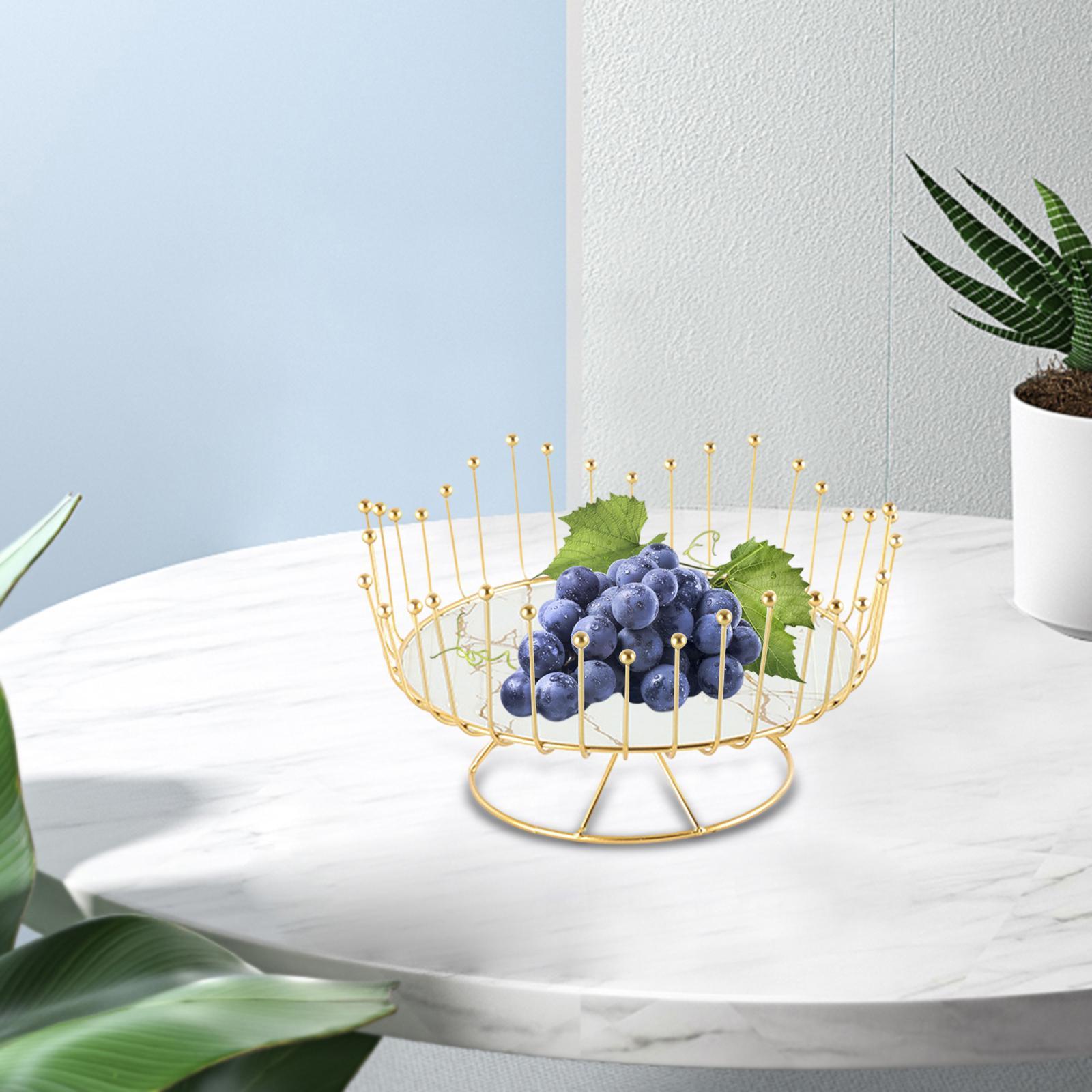 Fruit Storage Basket Metal Wire Fruit Bowl Fruit and Vegetables Holder ,Table Centerpiece Countertop Fruit Holder for Holiday