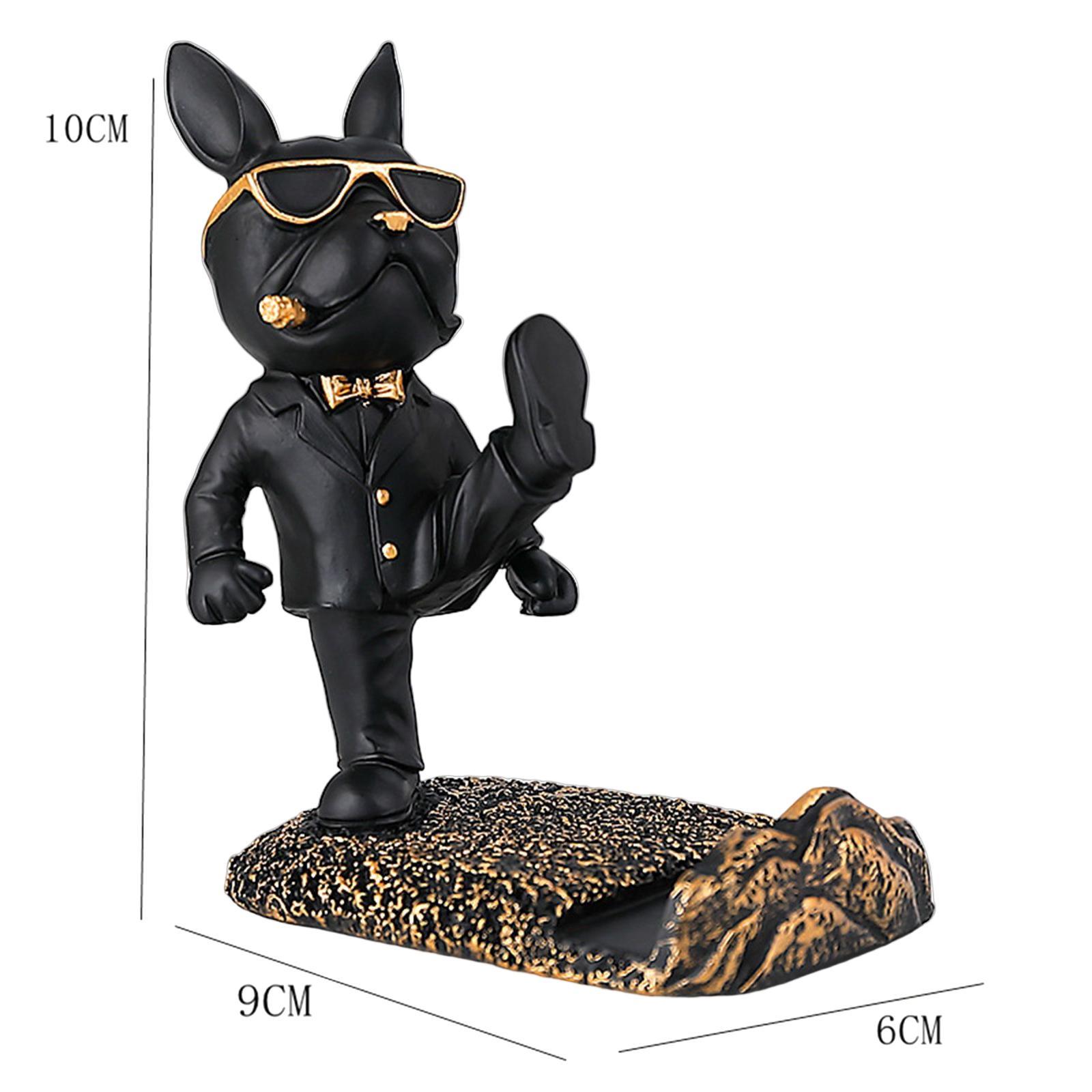 Dog Desktop Phone Holder Support Anti Slip Lovely Bracket Sculpture for Home