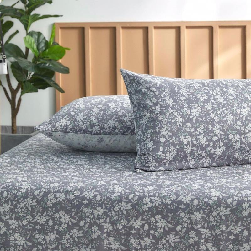 Bộ Ga Gối Cotton Living Hàng Nhập Khẩu Cao Cấp 3 Món Hoa nhí