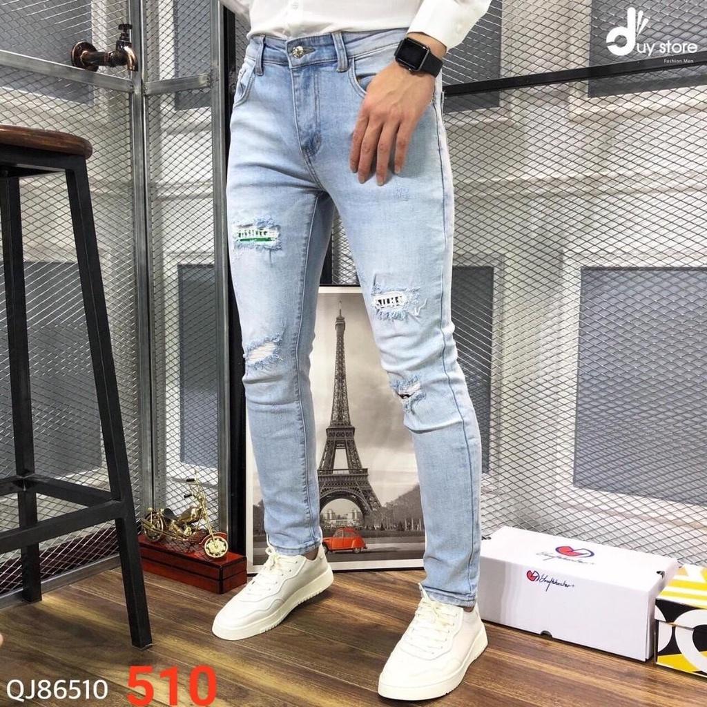 Quần jean nam chất bò co giãn- nhiều mẫu giá rẻ phong cách TINA ms196
