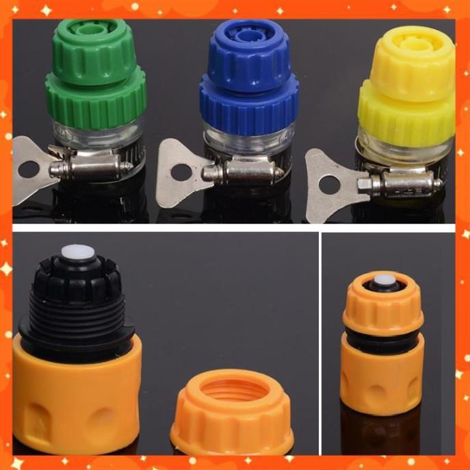 Bộ dây vòi xịt nước rửa xe, tưới cây . tăng áp 3 lần, loại 3m, 5m 206319 cút sập,nối nhựa vàng+ tặng đai