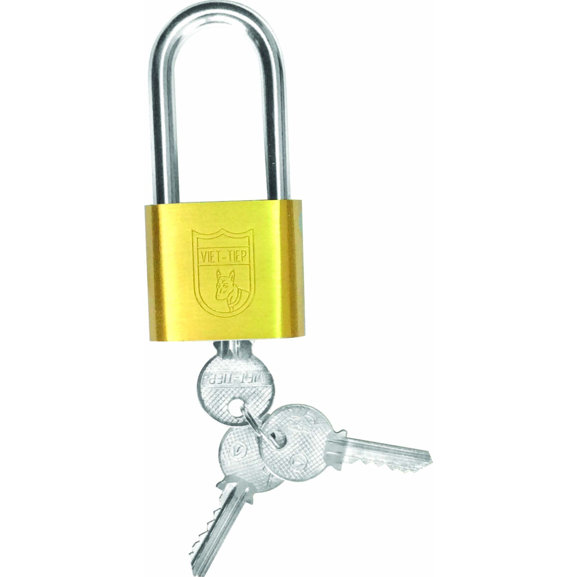 Khoá treo đồng bấm Việt - Tiệp Cao cấp - Chống trộm | Mã SP: 01524