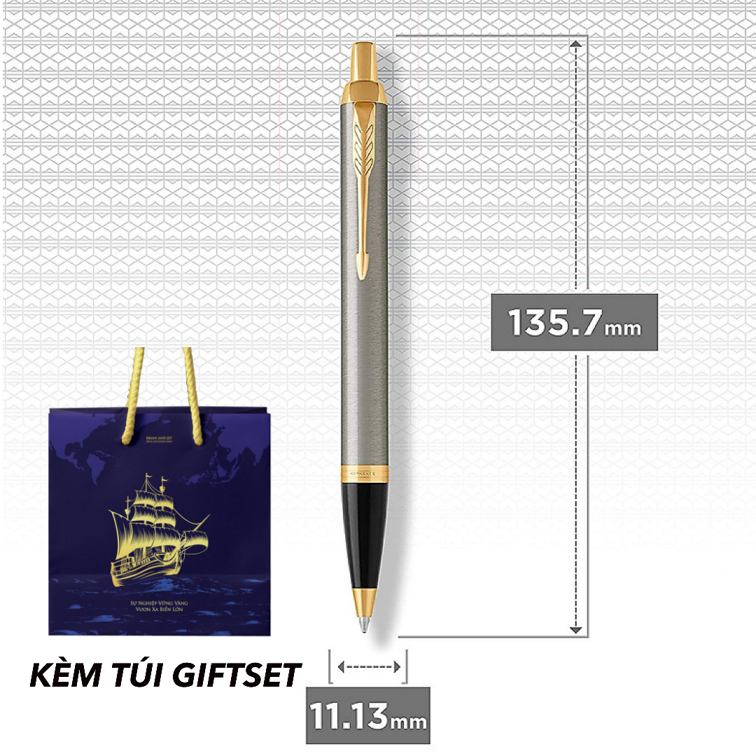 Bút Bi Parker IM D-Brushed Metal