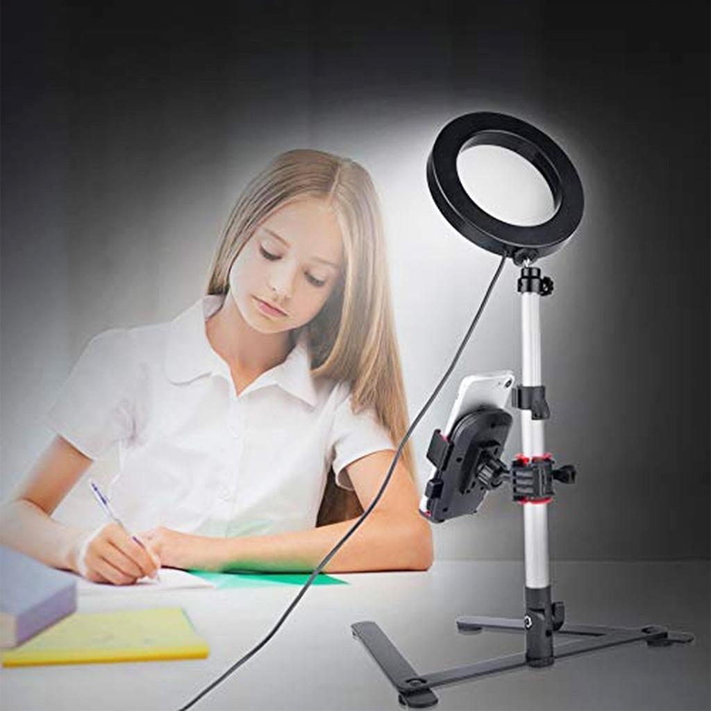 Portable Ring Light LED Camera Tripod Stand Phone Holder for YouTube Video
