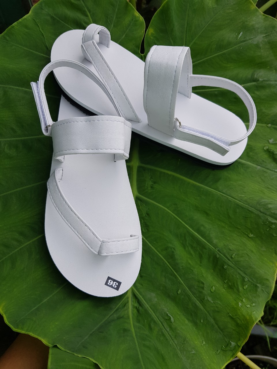 Sandal nam và nữ đế trắng quai trắng size từ 34 đến 42 đủ màu đủ size