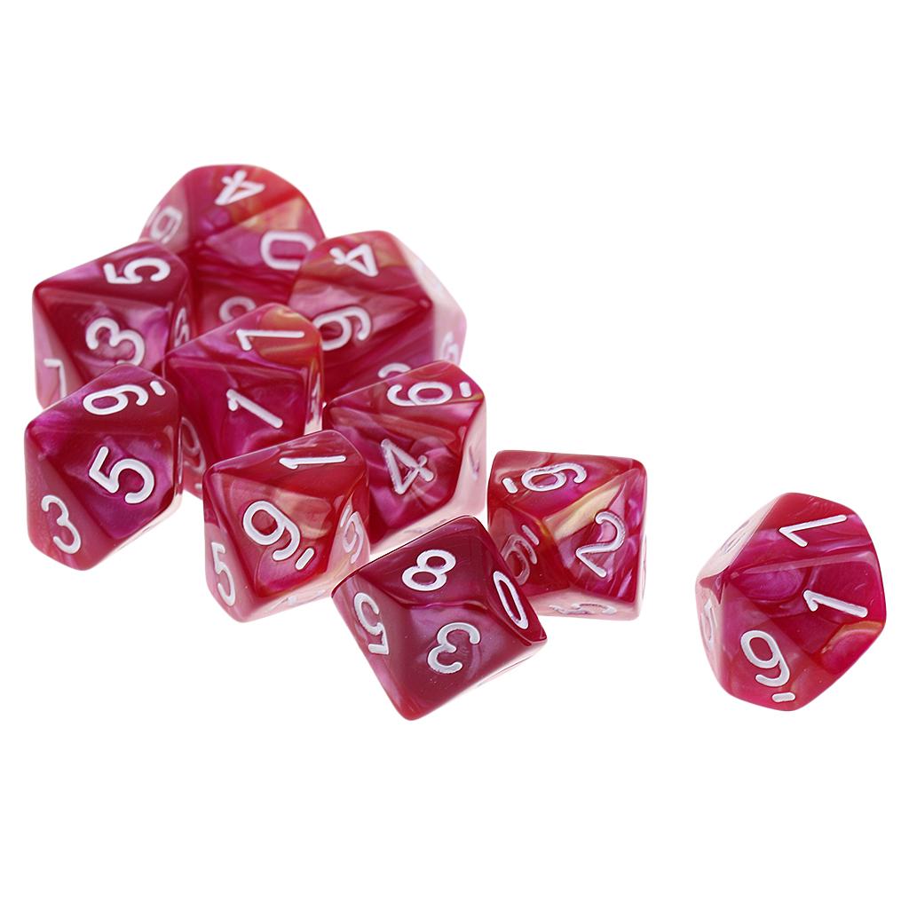 20 Chiếc Xúc Xắc D10 Đa Diện Xúc Xắc Dành Cho Hầm Ngục Và Con Rồng Trò Chơi Casino Cung Cấp