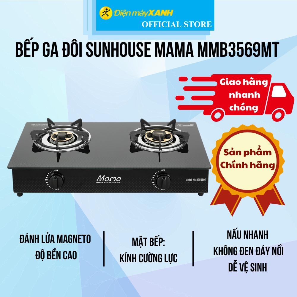 Bếp ga đôi Sunhouse Mama MMB3569MT - Hàng Chính Hãng