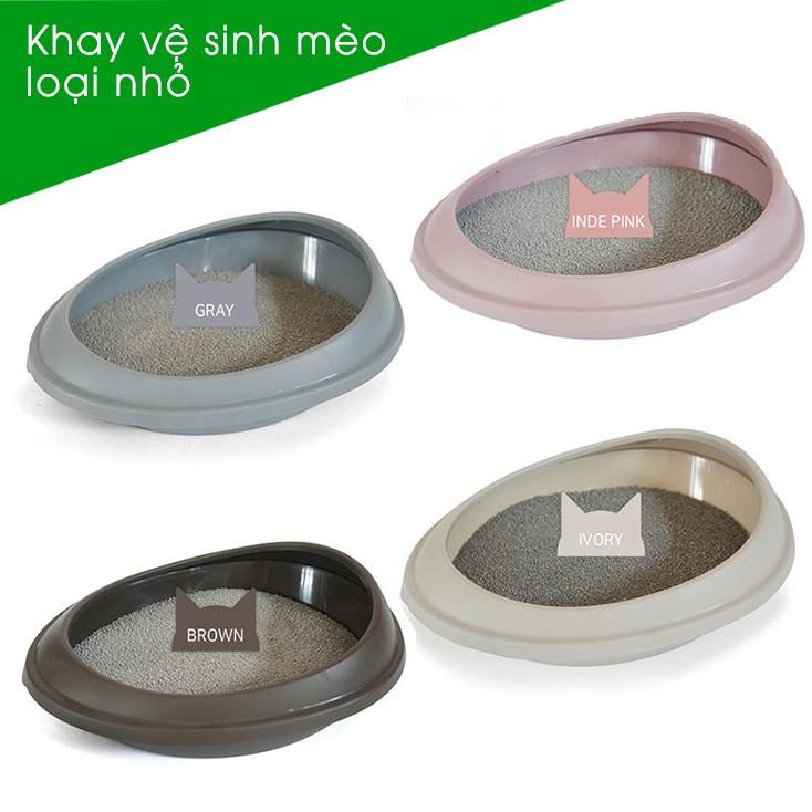 Purmi -Khay vệ sinh Cho Mèo Hàn Quốc nhựa cao cấp size nhỏ nhiều màu (kèm xẻng)