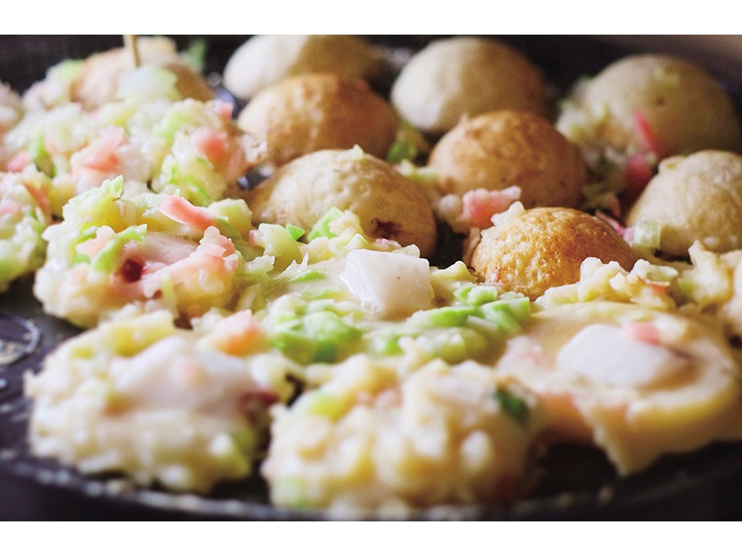 Khuôn gang đúc làm bánh Takoyaki Pearl