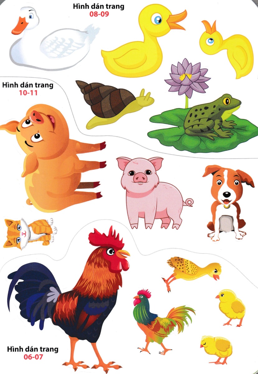 Sticker Dán Hình Thông Minh - Trong Trang Trại _VT