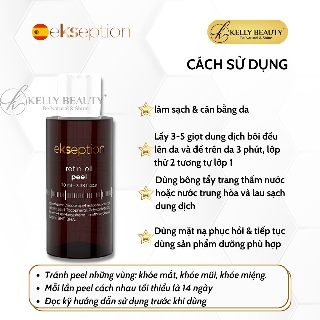 ekseption Retin-Oil Peel - Giảm Nếp Nhăn, Se Lỗ Chân Lông, Mềm Mịn Da - Kelly Beauty