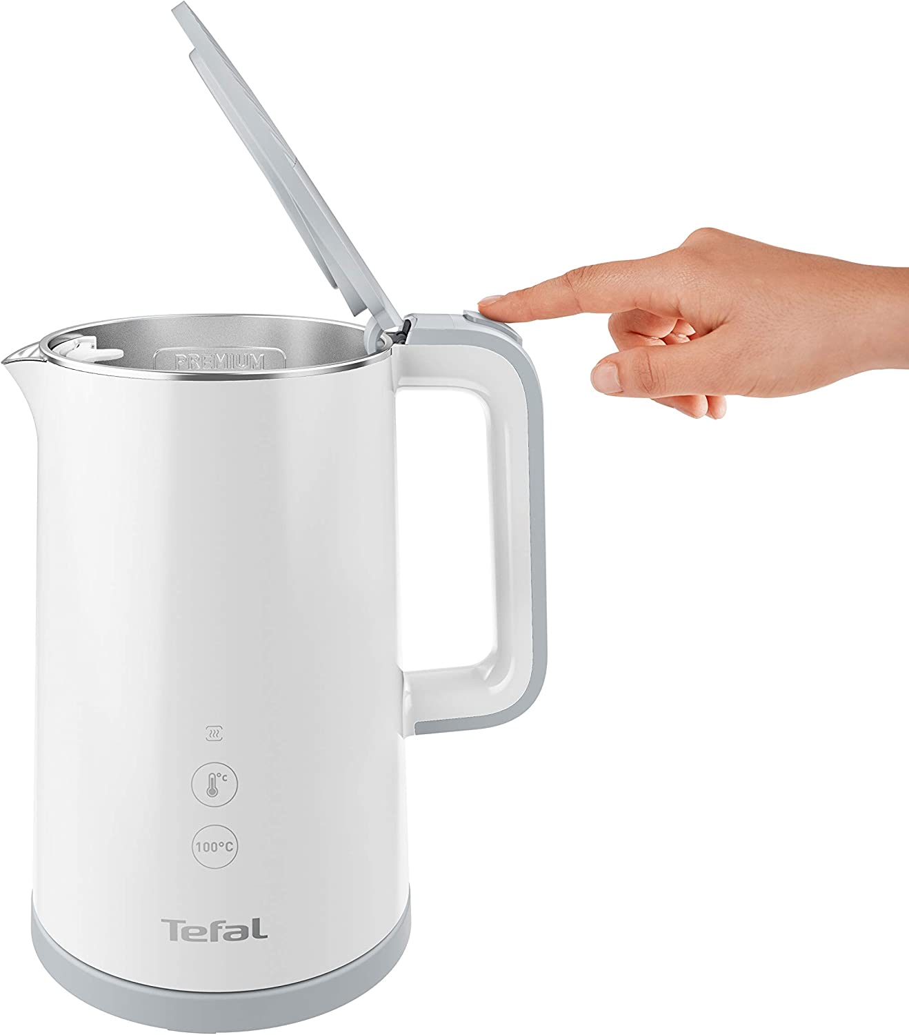 Ấm Siêu Tốc Thông Minh TEFAL - Nhập Khẩu Đức Wasserkocher Sense 5 Lít Có Chương Trình Nhiệt Độ, Dung Tích Công Suất Cao 1800 W - Hàng Nhập Khẩu