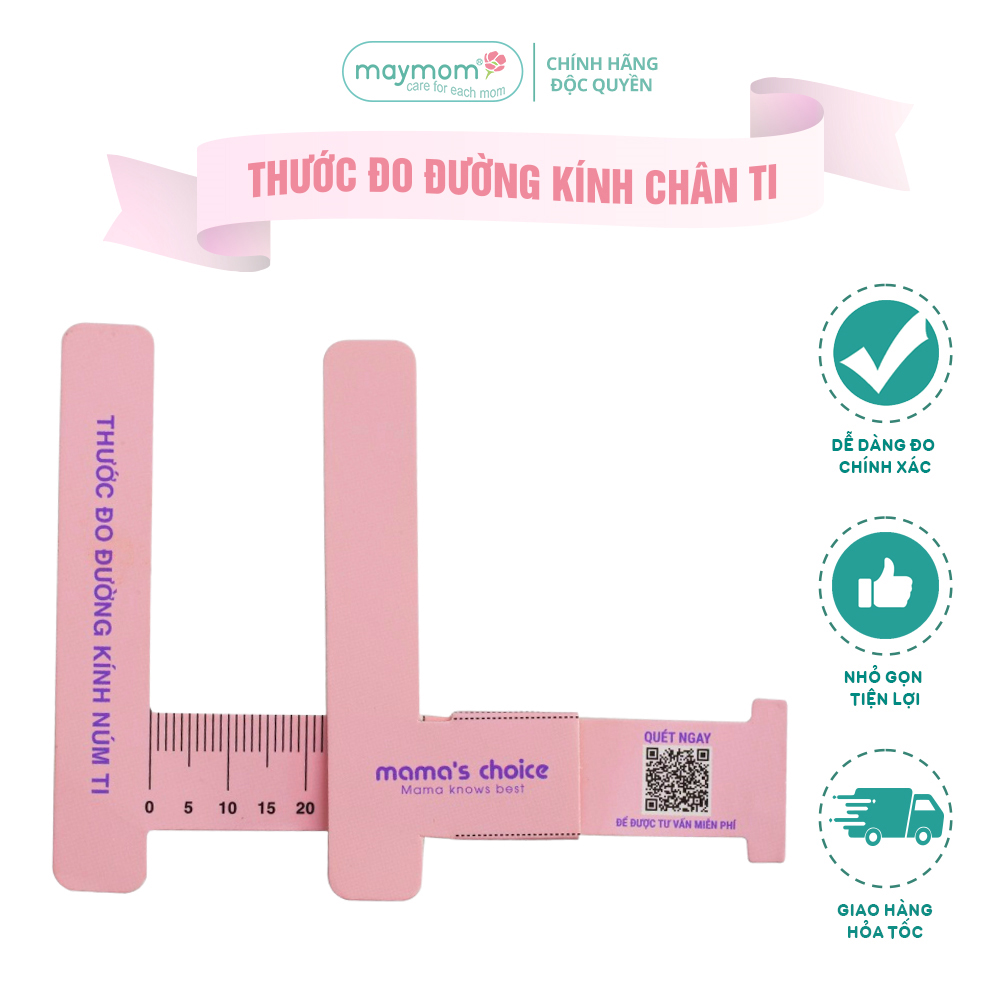 Thước Đo Ti Mama’s Choice, Xác Định Đường Kính Núm Ti Mẹ, Giúp Mẹ Chọn Được Size Phễu Phù Hợp Khi Hút Sữa