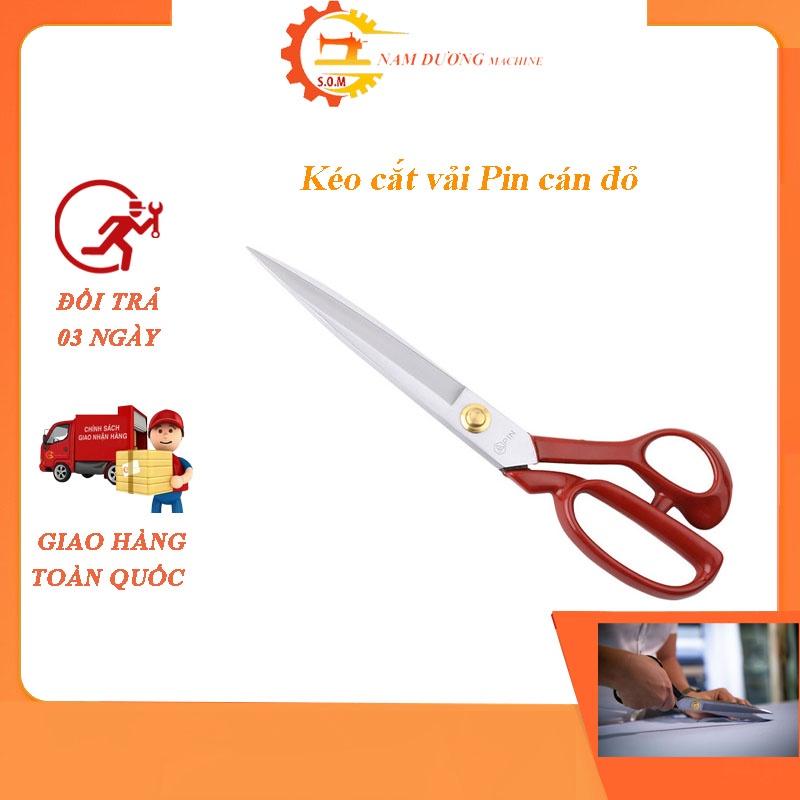 Kéo cắt may > Kéo cắt vải Hiệu PIN cao cấp màu đỏ