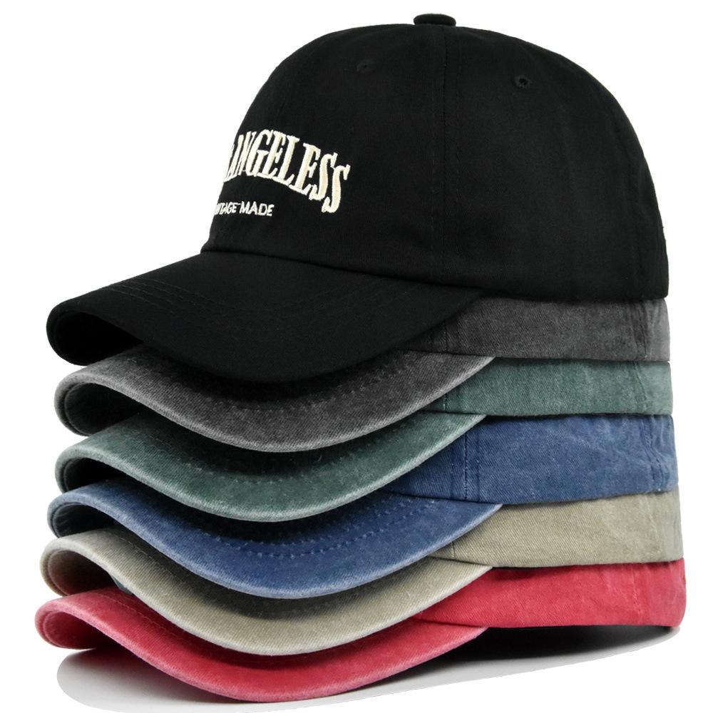 6 Màu Hip Hop Ban Nhạc Nón Bóng Chày Thêu Chữ LOS ANGELES Mũ Bóng Chày Dành Cho Nữ Thể Thao Golf Mũ Lưỡi Trai Color: chance-orange