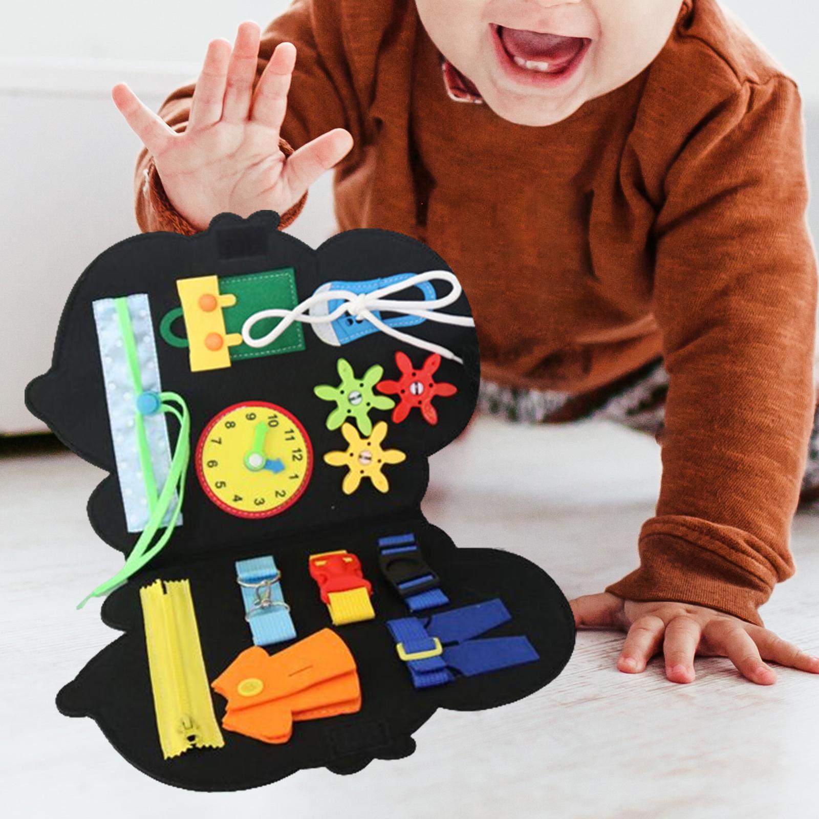Montessori Sensory Board Toy Educational Toys Felt for Preschool Girls Boys