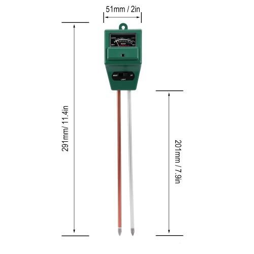 Máy đo, dụng cụ đo độ PH đất 3 trong 1 (PH, Độ ẩm, Ánh sáng) vuông