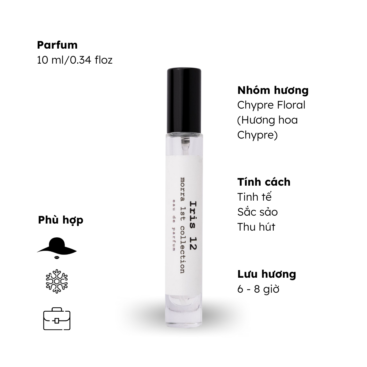Nước Hoa nữ Morra No.91 nguyên liệu nhập Pháp, hương thơm tinh tế, sắc sảo, thu hút lưu hương lâu - dạng xịt