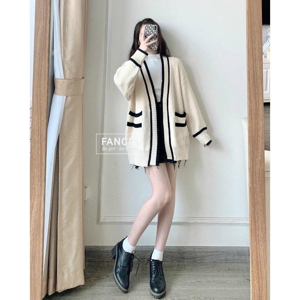 Áo Khoác Cardigan Dài Tay Dễ Thương Quảng Châu, Áo Len Mỏng Nữ Dài Tay