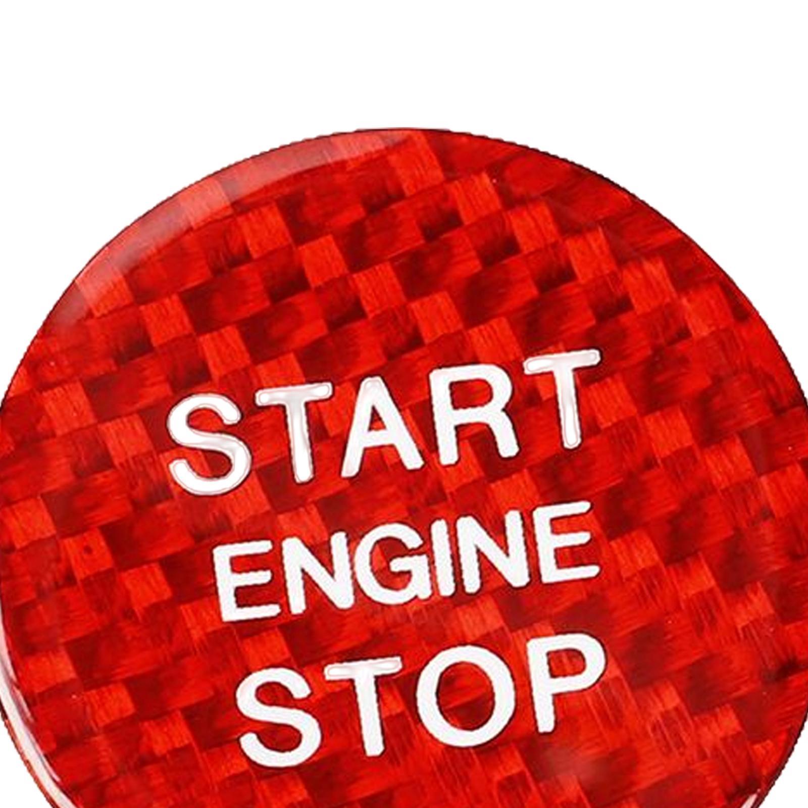 Engine Start Stop Button Trim Cover Sticker Fits for A3 A4 A5 A6 Q5 Q7
