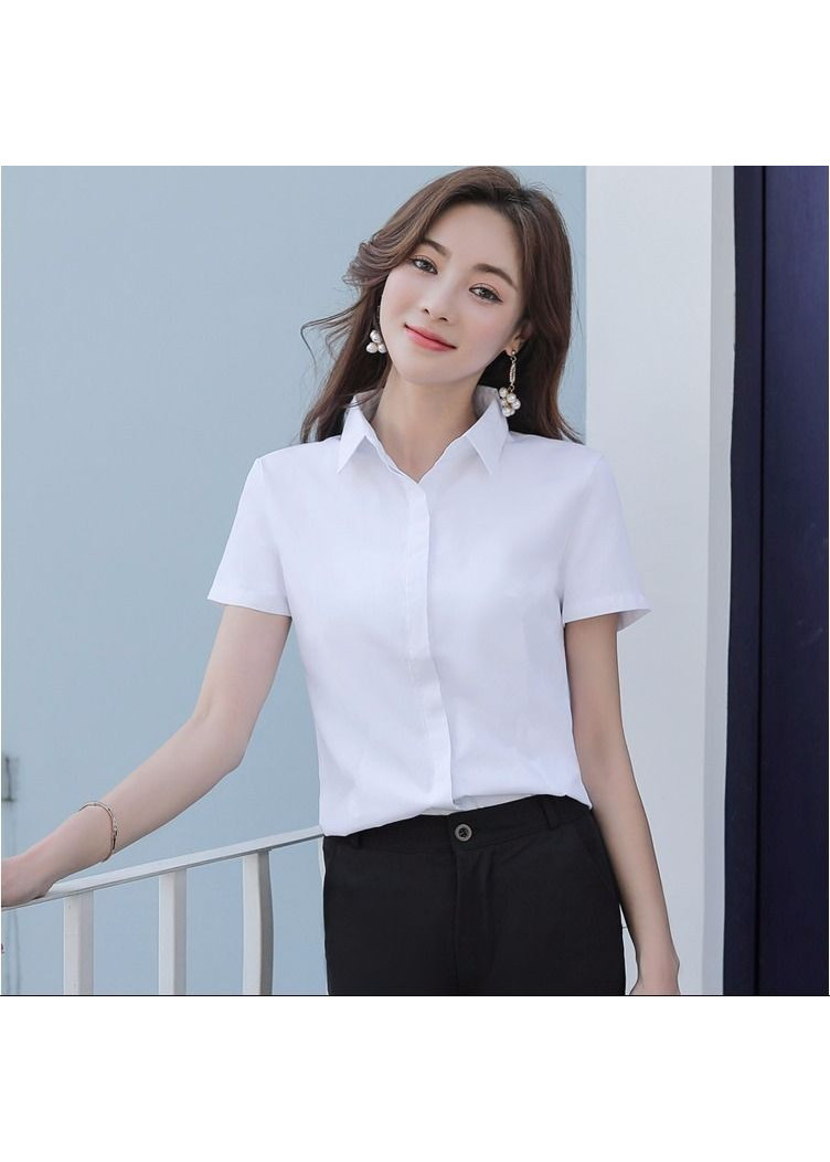 Mua Áo Sơ Mi Trắng Công Sở Nữ Tay Ngắn, Sơ Mi Nữ Màu Trắng Ngắn Tay Cao Cấp  | Tiki