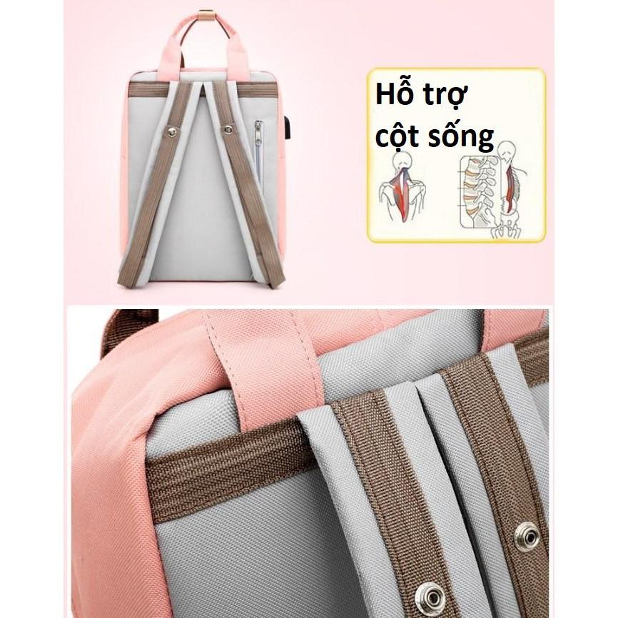 Balo unisex nam nữ 2 khóa thời trang đi học đi chơi chống thấm nước STYLE HÀN QUỐC BL4