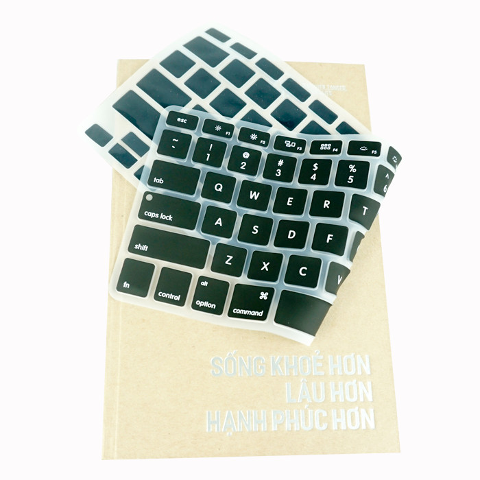 Lót bàn phím in chữ cho Macbook Alphabet Silicone Skin Keyboard - Hàng Chính Hãng