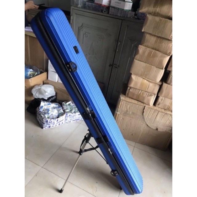 Bao cứng đựng cần câu 1m25 có chân đứng siêu bền y hình giá rẻ như hình - 1 bao đựng y hình,1m25 x 14cm x 14 cm