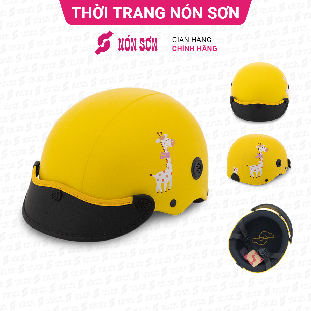 Mũ bảo hiểm trẻ em hoa văn NÓN SƠN chính hãng ADC-234.122