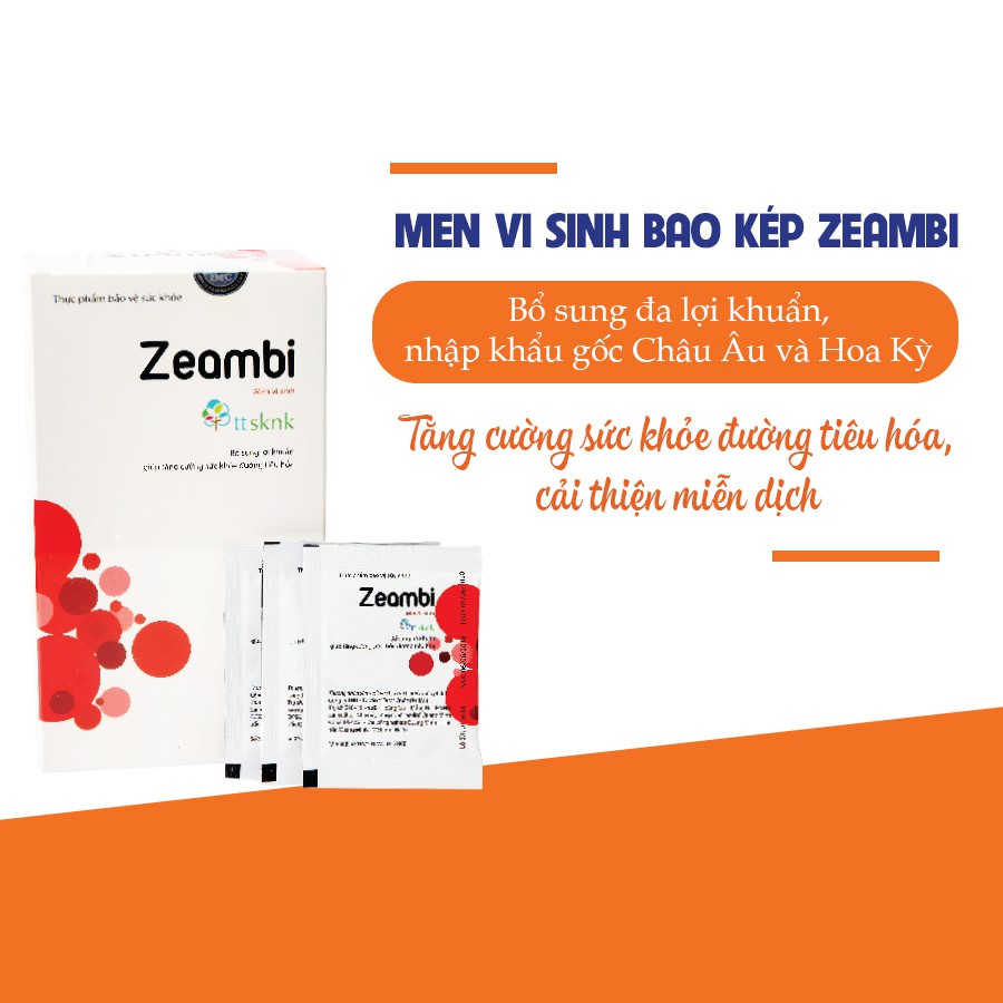 Thực phẩm bảo vệ sức khỏe Men vi sinh Zeambi cân bằng hệ tiêu hóa