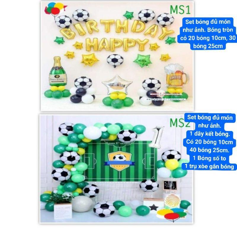 SET BÓNG TRANG TRÍ SINH NHẬT BÓNG ĐÁ