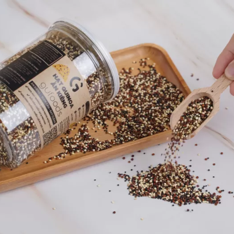 Hạt quinoa 3 màu ăn kiêng GUfoods - Giảm cân, Eat clean, Giàu lợi ích sức khoẻ