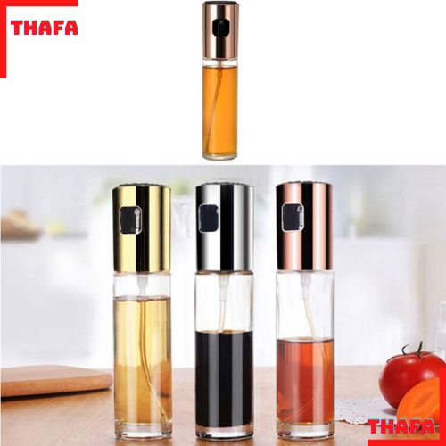 Bình xịt dầu ăn, xịt gia vị dạng phun sương chai thủy tinh 100ml - hàng chính hãng THAFA