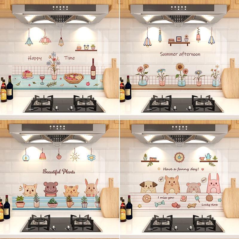 Miếng Dán Tường Trong Suốt Chống Dầu Chống Nước Chịu Nhiệt Độ Cao Cho Nhà Bếp