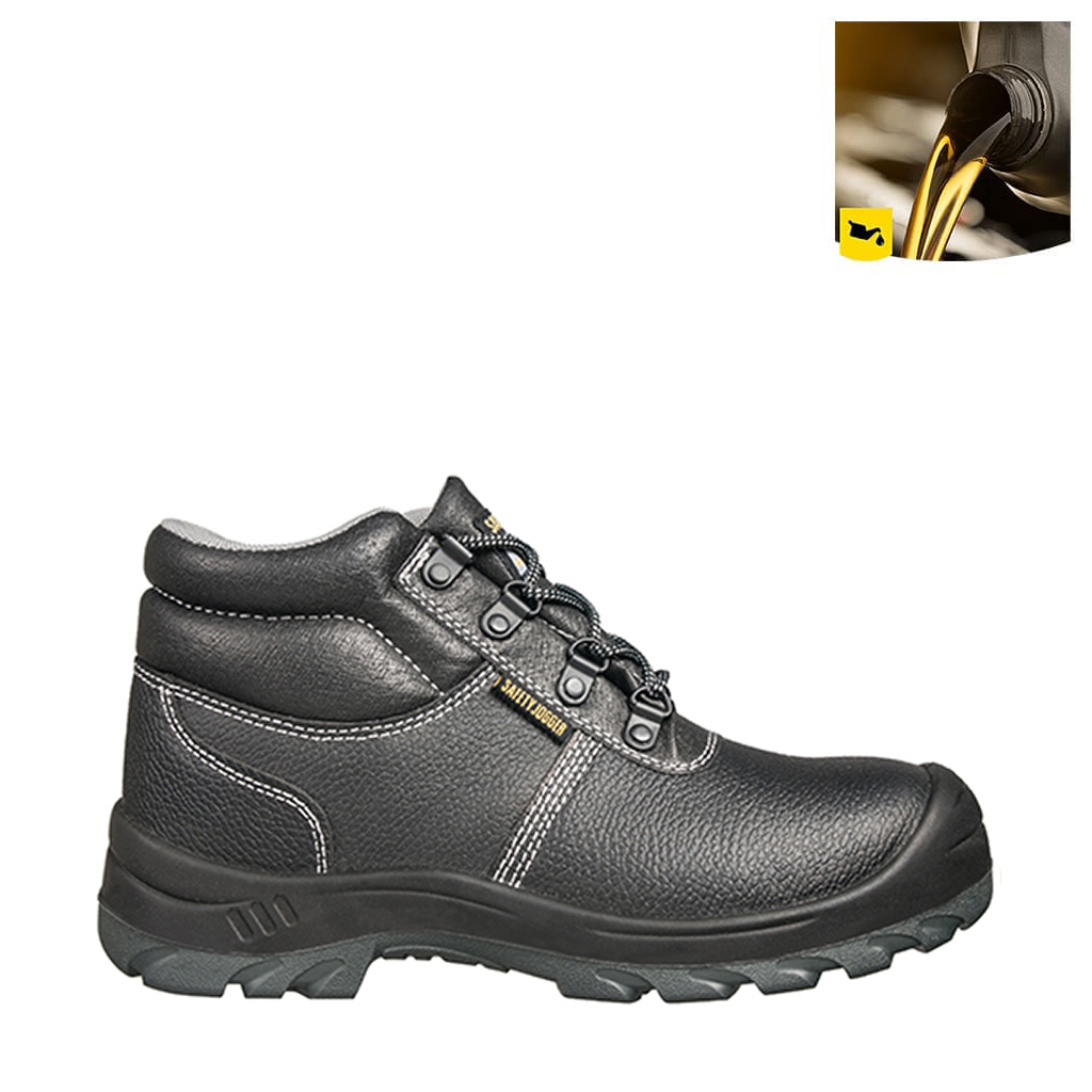 Giày bảo hộ lao động nam Safety Jogger Bestboy S3 cổ cao da bò phủ PU dùng trong nhà máy, công trường, xưởng sản xuất - Thinksafe