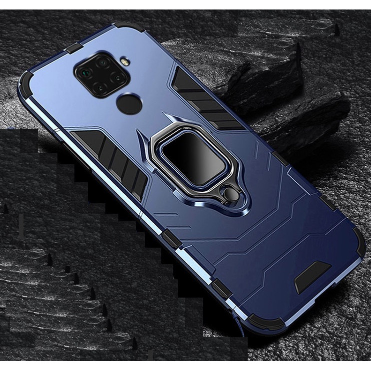 Ốp lưng Xiaomi Redmi 10x iron man chống sốc kèm iring