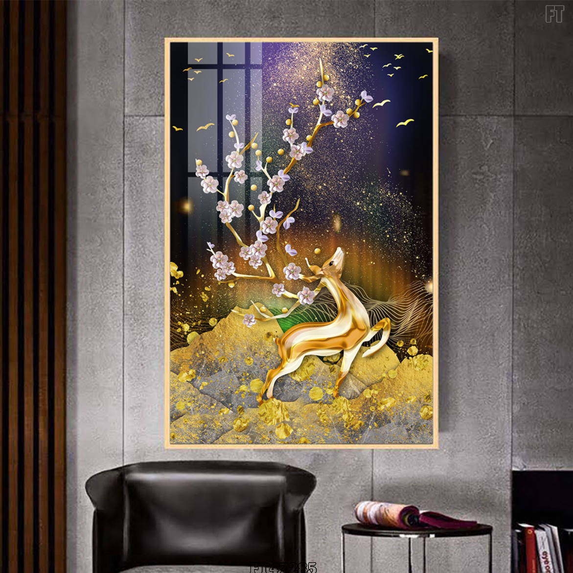 Tranh Canvas Chú Hươu Tuyệt Đẹp - Tranh Treo Tường Giá Rẻ