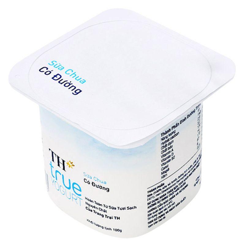 Sữa Chua Ăn Có Đường TH True Yogurt Hũ 100G-8935217413003