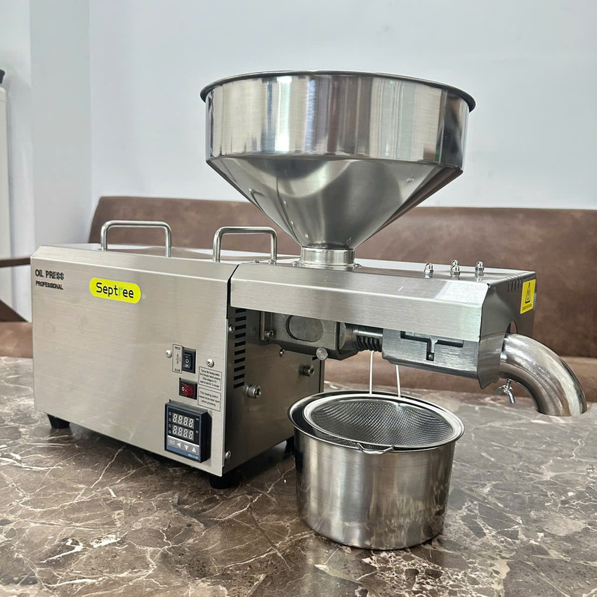 Máy ép dầu ăn thực vật chuyên nghiệp Nóng và Lạnh thương hiệu Mỹ Septree S8 - Công suất 1450W - Hàng nhập khẩu
