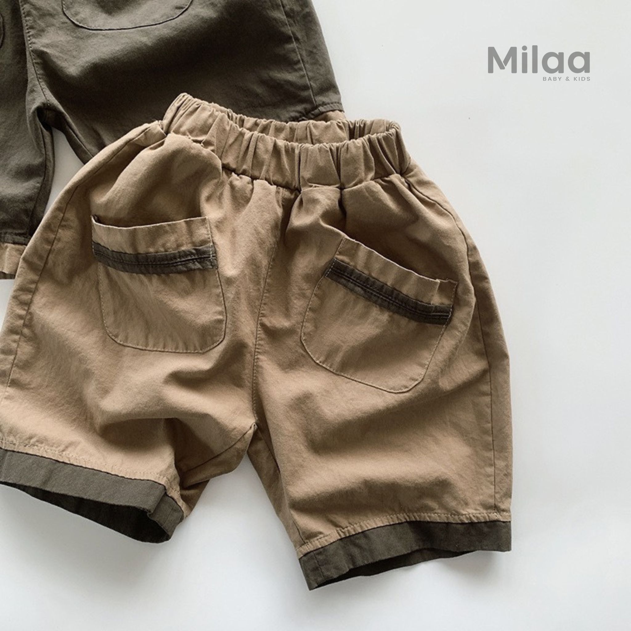 Quần Short Phối Màu Siêu Cá Tính Cho Bé MiLaa Kids QN0201