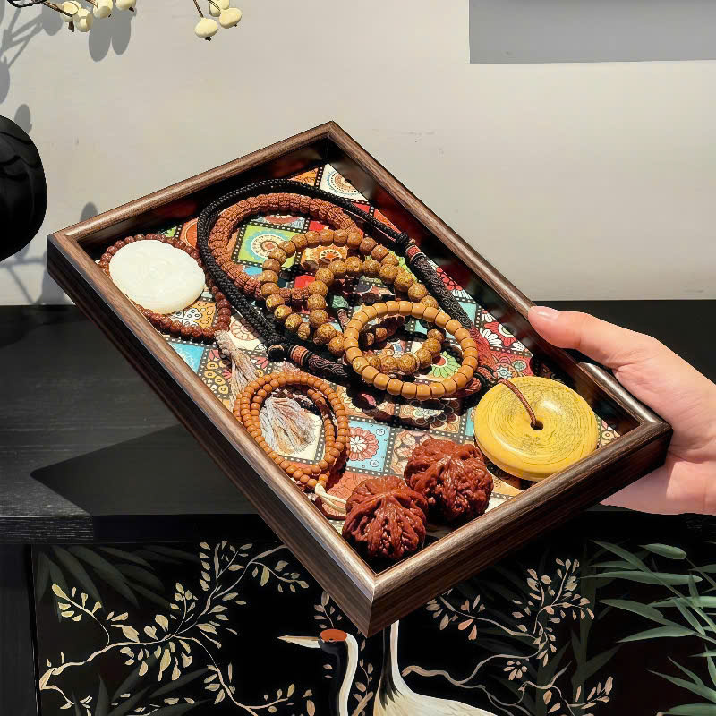 Khay Trà Gỗ Họa Tiết Mosaic Phong Cách Bohemian 30×20cm | Khay Đựng Ly Cốc Cao Cấp | Khay Decor Trang Trí Nhà Cửa -  HÀNG CHÍNH HÃNG MINIIN